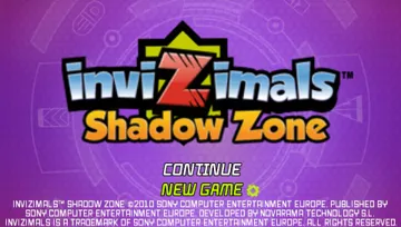 Invizimals - Shadow Zone (EU) screen shot title